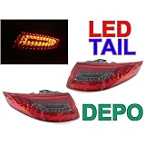 A Pair of Depo Red and Smoke Lense Tail Lights - Porsche 911 2005-2008 by Depo