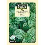 Seeds of Change Certified Organic Basil, Genovese - 300 milligrams, 125 Seeds Pack
