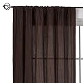 Home Cushed Taffeta Window Panel - Brown (48x84")
