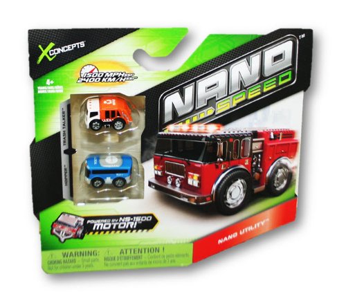 Xconcepts Nano Speed Pull-Back Micro Vehicles, 2-ct. Packs (Nano Utility)