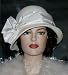Flapper Hat Edwardian Style Tea Hat Wedding Hat Church hat NEW design by Darna "Lady Josephine" Ivory Hat