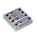 7dayshop Rechargeable Ni-Mh Batteries - AA Size (2900mAh) - 4 Pack With Storage Case