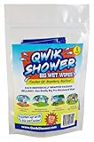 Qwik Shower Disposable Big Wet Wipes (6 Pack)