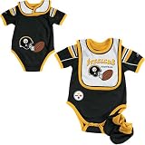 Pittsburgh Steelers Team Color Creeper with Bib and Booties