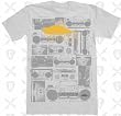 Atticus Clothing Mens BOOM BOX T Shirt - White Atticus Clothing Mens BOOM BOX T Shirt - White