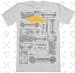 Atticus Clothing Mens BOOM BOX T Shirt - White
