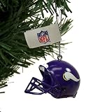 MINNESOTA VIKINGS OFFICIAL LOGO MINI HELMET CHRISTMAS ORNAMENT 4-PACK