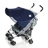 Protect-a-Bub Classic Sunshade - Twin - Navy by Protect-A-Bub
