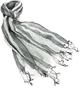 (アースミュージックアンドエコロジー)earth music&ecology ストール Linen Stripe/ST 18121J70040