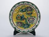 九谷焼 飾皿 絵皿吉田屋花鳥 12号の画像