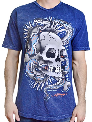 Ed Hardy Men's T Shirt Snake Skull