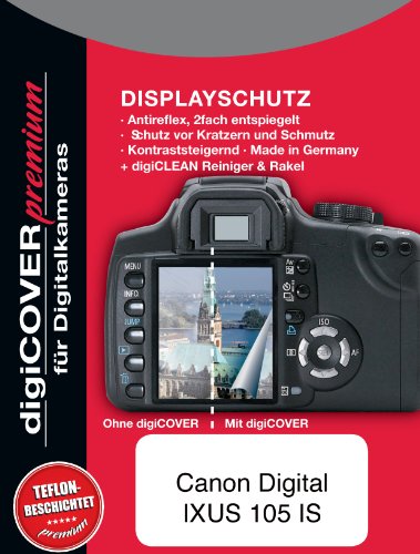 digiCover Premium Displayschutzfolie f&uuml;r Canon Digital IXUS 105 IS Preisvergleich