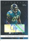 2006 Topps Autographs T-CHA Cortez Hankton (Autographed - Football Cards)