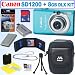 Canon PowerShot SD1200IS 10 MP Digital Camera (Blue) + 8GB Deluxe Accessory Kit