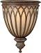 Murray Feiss WB1238BRB One-Light Stirling Castle Collection Wall Bracket, British Bronze with Antique Excavation Glass Shade