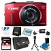 Canon PowerShot SX280 HS 12.1 MP CMOS Digital Camera with 20x Image Stabilized Zoom 25mm Wide-Angle Lens and 1080p Full-HD Video (Red) Super Bundle- Includes camera, 16 GB SDHC Memory Card, BP-6L Battery Pack, Carrying Case, SD USB Card Reader, Mini Tab