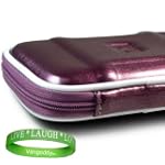 HP SimpleSave 640 GB USB 2.0 Portable External Hard Drive Carrying Case Hard Cover ( HPBAAC6400ABK-NHSN ) ** PURPLE ** + Live * Love * Love Silicone Wrist band!!!