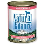 Natural Balance Beef and Brown Rice Formula for Dogs (Pack of 12 13-Ounce Cans)
