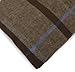 Amazon Brand – Pinzon Lightweight Cotton Flannel Duvet Cover - Full/Queen, Brown Plaid