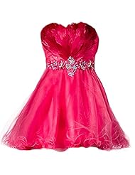  Feathers Fitted Tulle Sweetheart Short Homecoming Dress  With Rhinestones