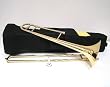 Rugeri B Flat Gold Lacquer Plated Slide Trombone With Carrying Case