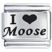 I Heart Moose Birthstones Jewelry Italian Charm