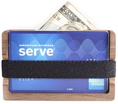 Slim Wood Front Pocket Money Clip Wallet, 0.44