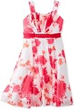 Bonnie Jean Girls 7-16 Fuchsia Floral Dress, Pink, 16
