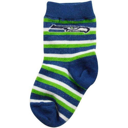 Seattle Seahawks Infant Blue NFL Stripe Socks