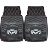 Fan Mats 9406 NBA - San Antonio Spurs 18" x 27" Heavy Duty Vinyl Car Mat Set