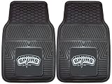 Fan Mats 9406 NBA - San Antonio Spurs 18" x 27" Heavy Duty Vinyl Car Mat Set