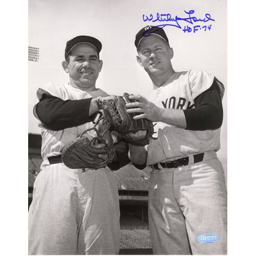 Steiner Sports MLB Whitey Ford with Yogi Berra Road Uniform Autographed 8-by-10-Inch Photograph with 