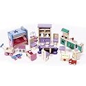 Dollhouse Starter Furniture Set - 30 Pieces