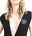 Tagoo Multi Circles Vintage Brooch Fashion Safety Pin Clip in Crystal Pearl for Women&Girls, Wedding/Banquet/Bouquet
