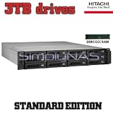 QNAP TS-EC1279U-RP 18TB (6x3000GB) 12-bay 2U Rackmount NAS Integrated with Hitachi Deskstar (Desktop)