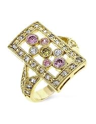 Gold Framed Cocktail Ring