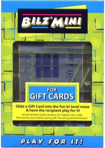 BILZ GIFT CARD GAME - Brain Teasing Maze For Gift Cards, Fun Reusable Game