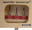 Milescraft 2204 3-Piece Router Bit Set for Designs/Inlays
