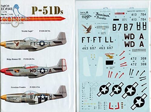 Eaglecals 1:48 P-51D Mustang Part 3 Decal Set #EC141*