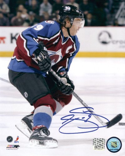 Buy Joe Sakic Colorado Avalanche Autographed 8x10 Photograph by Frozen Pond