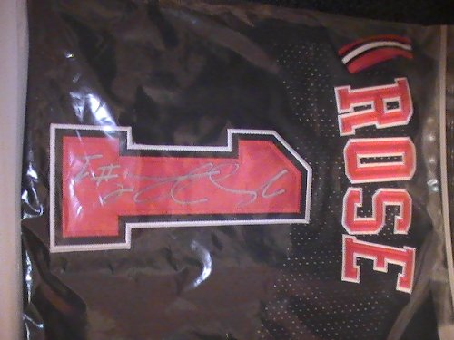 DERRICK ROSE SIGNED AUTOGRAPHED JERSEY CHICAGO BULLS COA + PROOF PHOTO