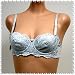  : Art-Beau 2 pack VERY LIGHT BLUE Floral Removable Strap BRA #2241 sz 34AA 36AA