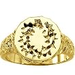 14K Yellow Gold Crown of Thorns Ring