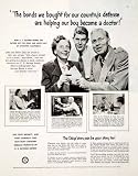 1951 Ad US Savings Defense Bonds Government John Helen Daly Stockton California - Original Print Ad