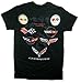 Joe Blow Men's Corvette C1-C7 Flag Collection T-Shirt, Large, Black