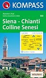 Kompass Karten, Siena, Chianti, Colline Senesi: Wande- und Bikekarte - Carta escursioni e bike - 