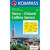 Kompass Karten, Siena, Chianti, Colline Senesi: Wande- und Bikekarte. Carta escursioni e bike