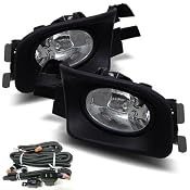 Amazon.com: 03-05 Honda Accord 4Dr OEM Style Clear Fog Lights Kit: Automotive