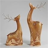 2-Piece Set Reindeer Figures Scenic Christmas Decorations 16