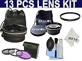 13Pcs Kit for CANON 40D 50D 28-135MM f/3.5-5.6 IS SONY DSC-H9 H7 H50(with t ....
